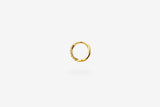 IX Billy 22K Gold Plated Hoop w. Zirconia