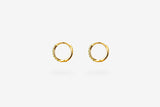 IX Billy 22K Gold Plated Hoop w. Zirconia