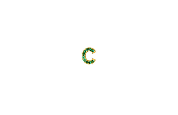 IX C 22K Forgyldt Ørestik m. Zirkon