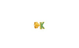 IX K 22K Gold Plated Stud w. Zirconia