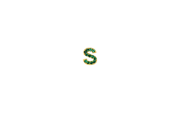 IX S 22K Forgyldt Ørestik m. Zirkon