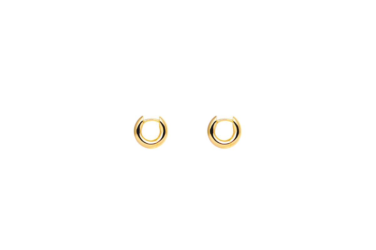 IX Reese 22K Gold Plated Huggie Earring