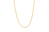IX Curb Medi Gold Plated Necklace