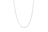 IX Curb Medi Silver Necklace