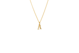 IX A Letter 22K Gold Plated Pendant