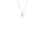 IX F Letter Silver Pendant