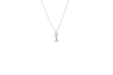 IX I Letter Silver Pendant
