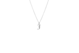 IX J Letter Silver Pendant