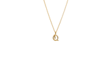 IX Q Letter 22K Gold Plated Pendant
