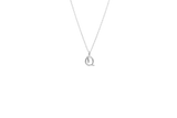 IX Q Letter Silver Pendant