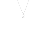 IX R Letter Silver Pendant