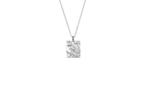 IX Rustic Square Silver Pendant