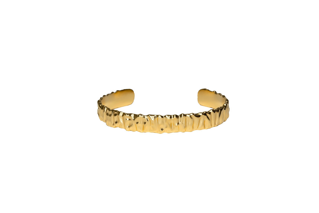 IX Crunchy Gold Plated Bangles