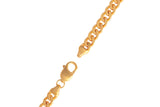 IX Chunky Curb Matt 22K Forgyldt Armbånd