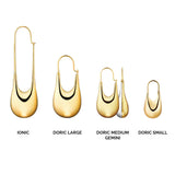 Doric Gemini 18K Gold & Silver Ohrring