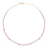 Tourmaline Gold Plated Necklace w. Tourmaline