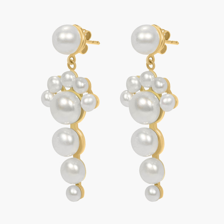 AYALLA 9k Gold Earrings w. Pearls