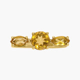 SHANA 9k Gold Ring w. Citrins