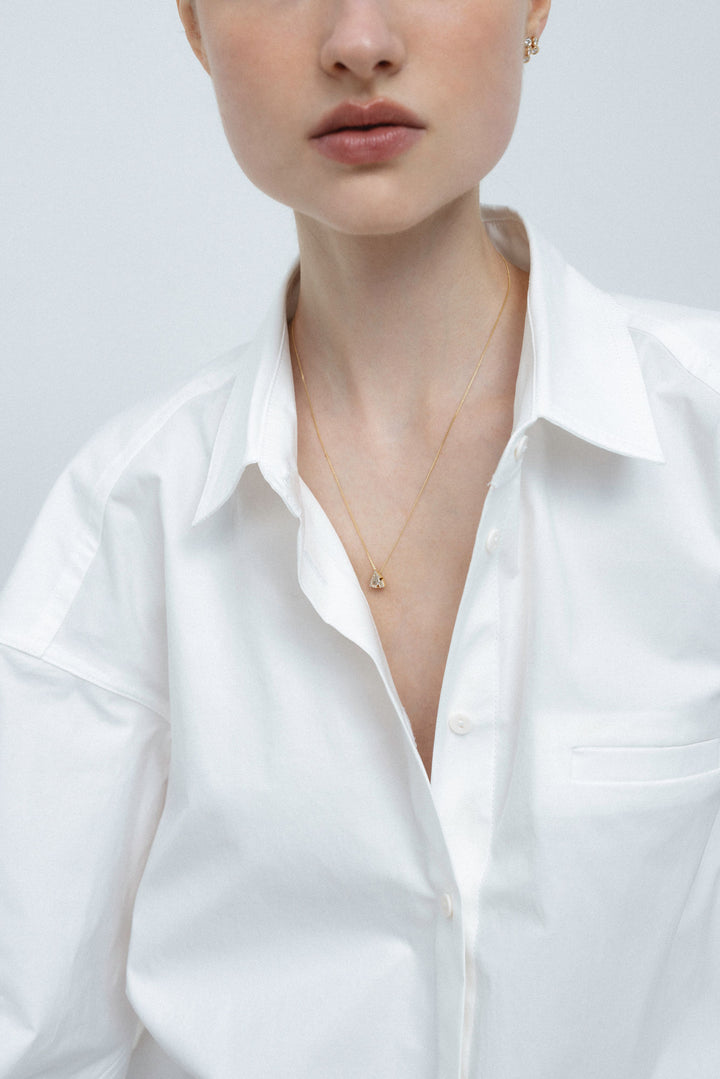 Harmony 10 14K Guld, Hvidguld eller Rosaguld Halskæde m. Diamanter