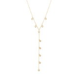 Dangling Chain Halskette aus 18K Gold mit Diamant