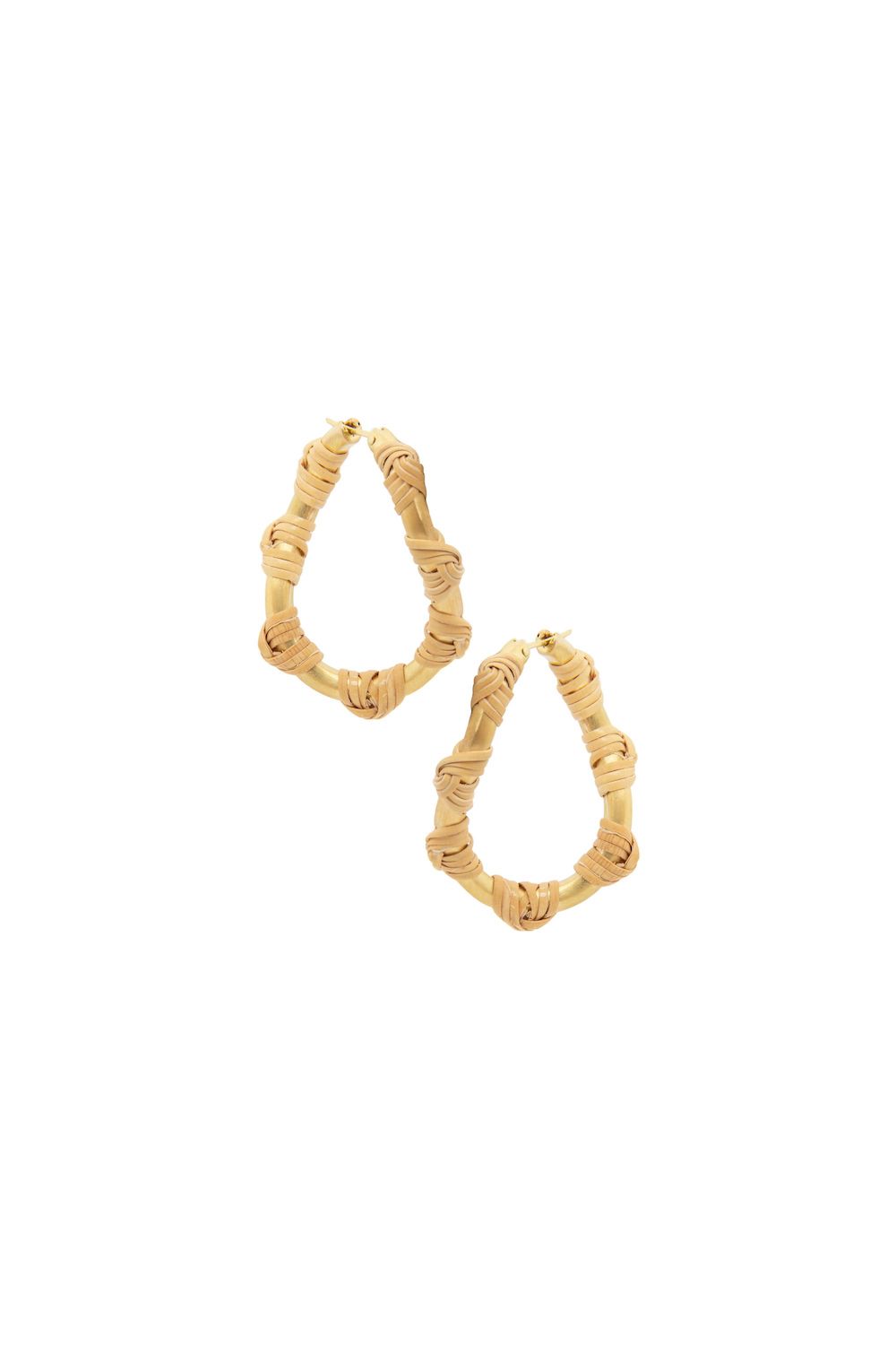Bamboo 18K Guld Øreringe
