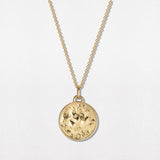 Sun Disc 18K Gold Necklace