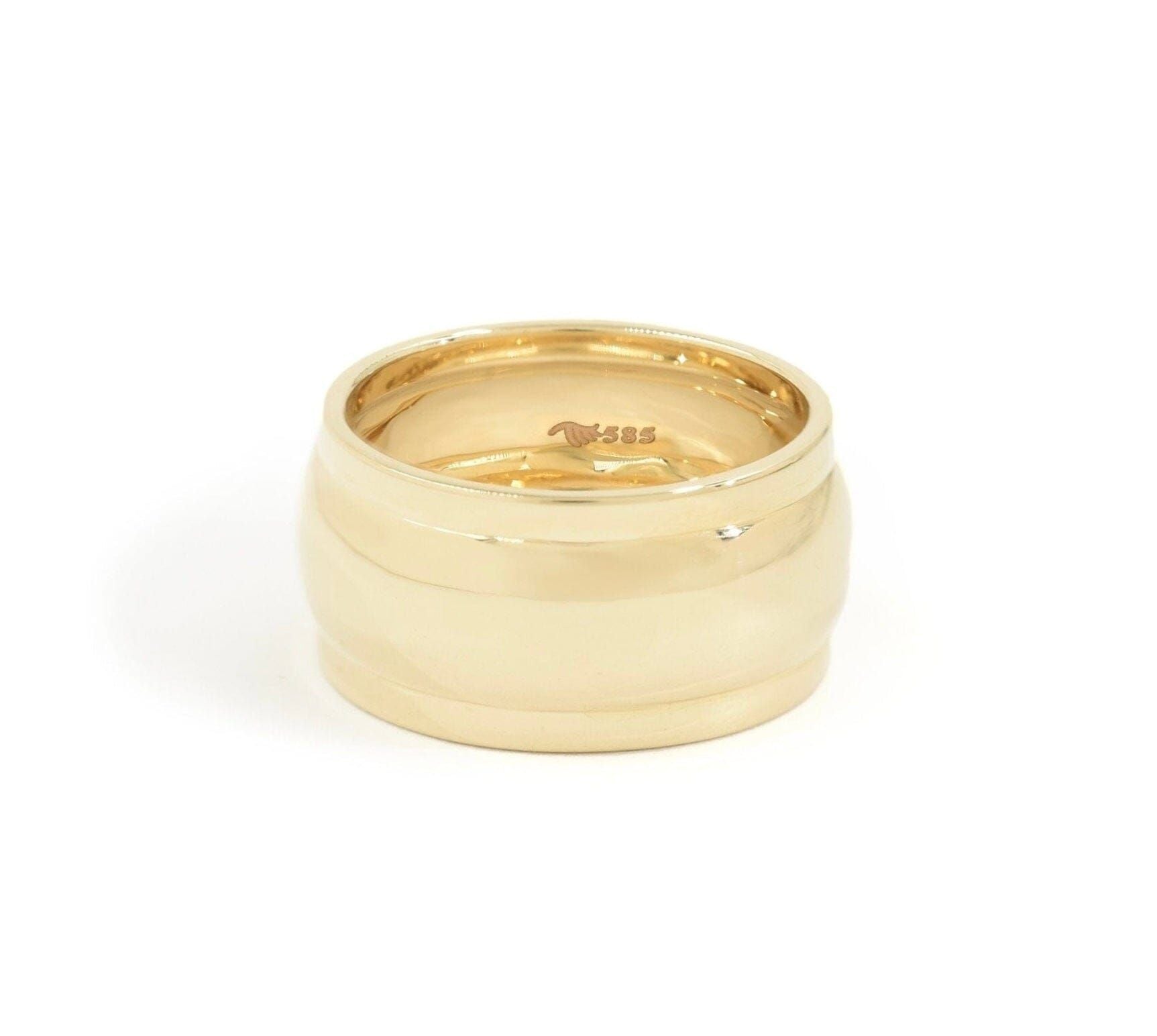 Donut Cigar 14K Gold Ring