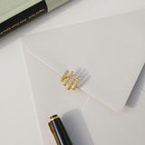 Double Loveline 18K Gold Hoops w. Diamonds