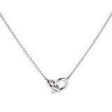 Drop Link Mini 18k Whitegold Necklace