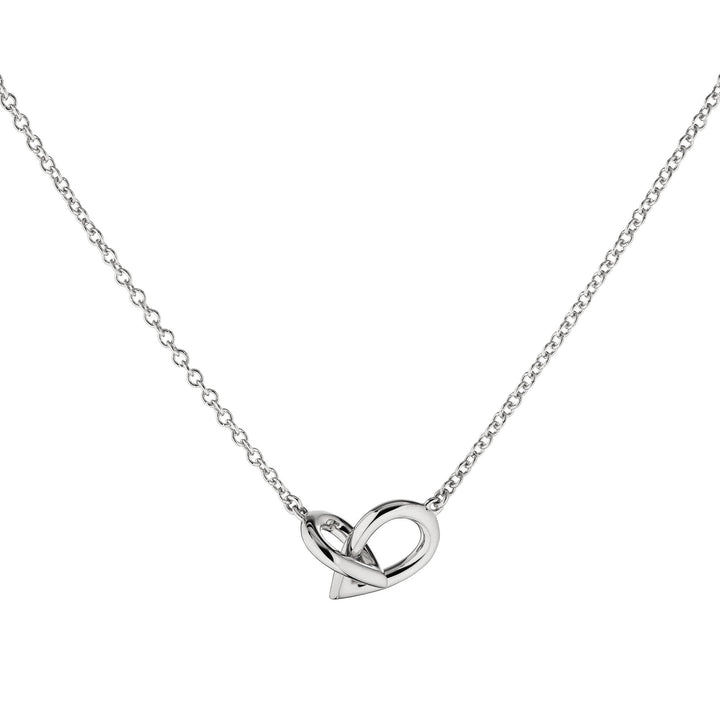Drop Link Mini 18k Whitegold Necklace