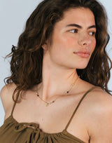 Piccolo Daybreak 18K Gold Necklace w. Gemstones