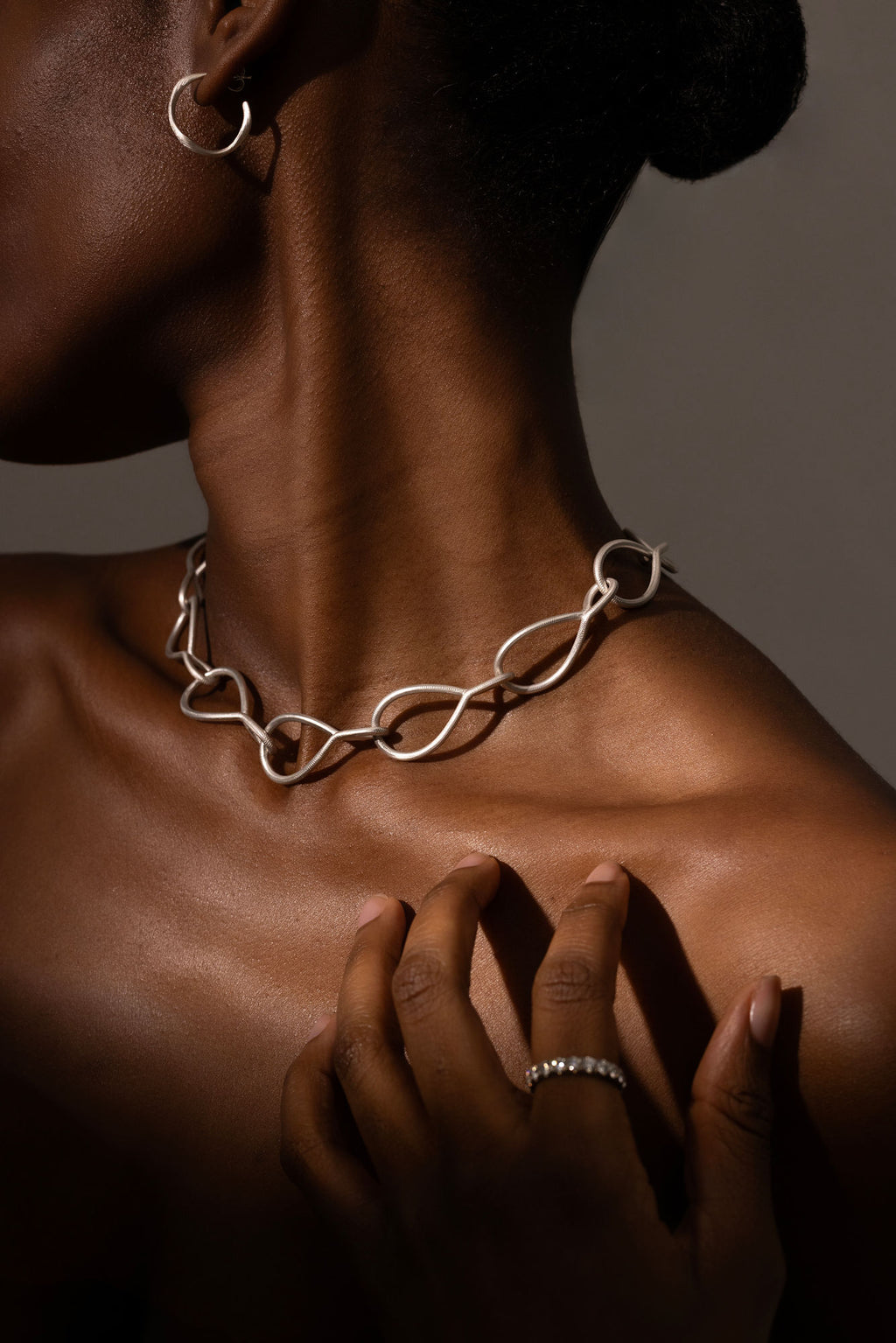 Mega Kharisma Link Silver Necklace