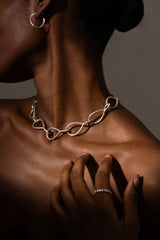 Mega Kharisma Link Silver Necklace