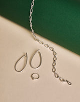 Mega Kharisma silberne Hoops