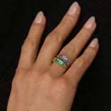 Dumom Baby 5 18K Gold Ring w. Sapphires