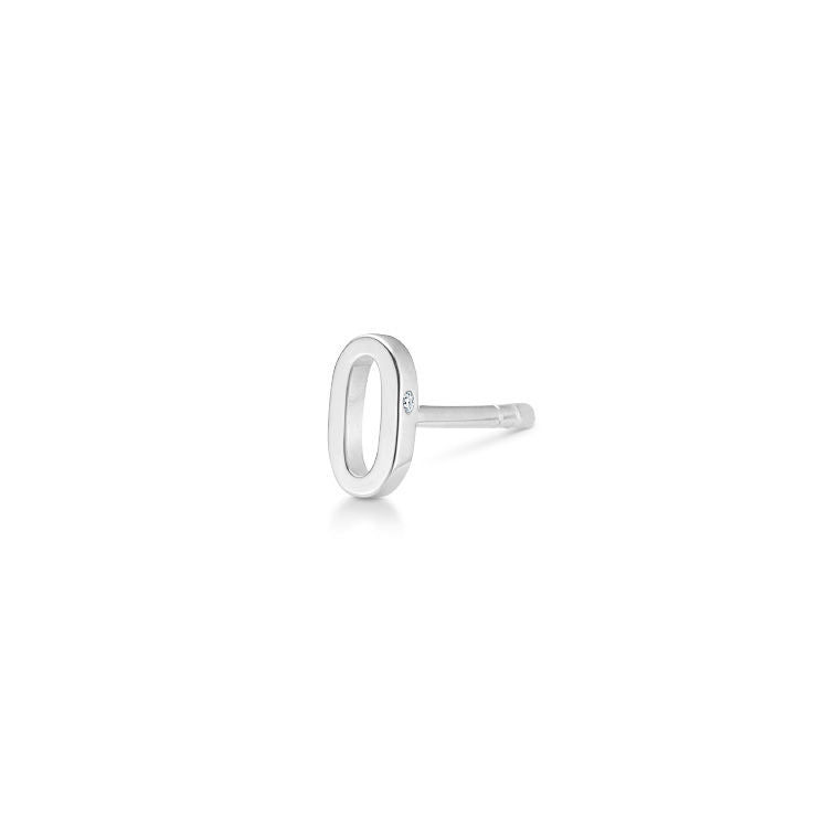 My 0 18K Whitegold Stud w. Diamond