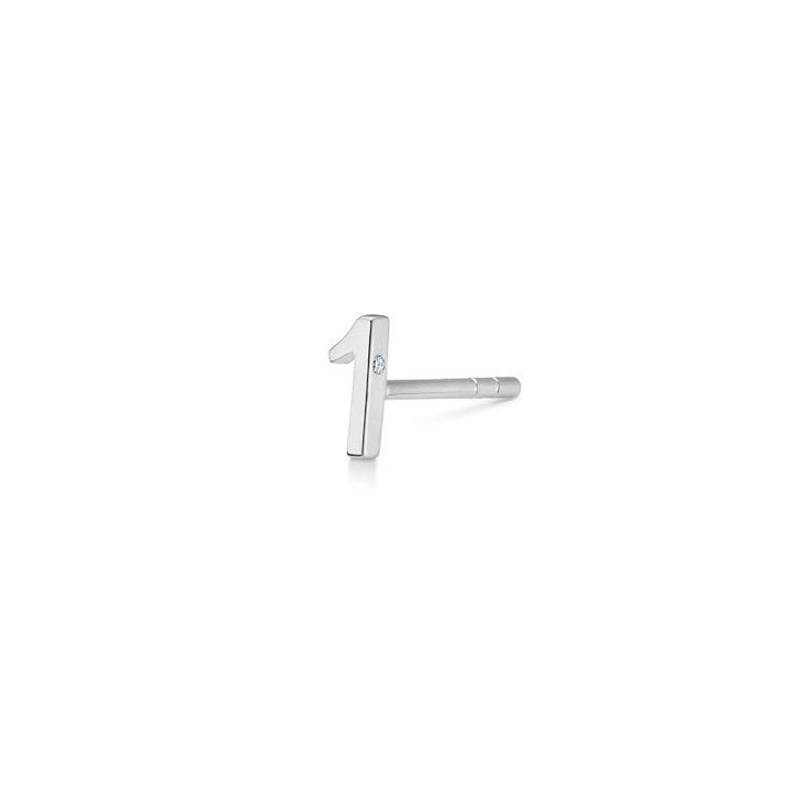 My 1 18K Whitegold Stud w. Diamond