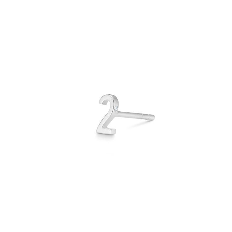 My 2 18K Whitegold Stud w. Diamond