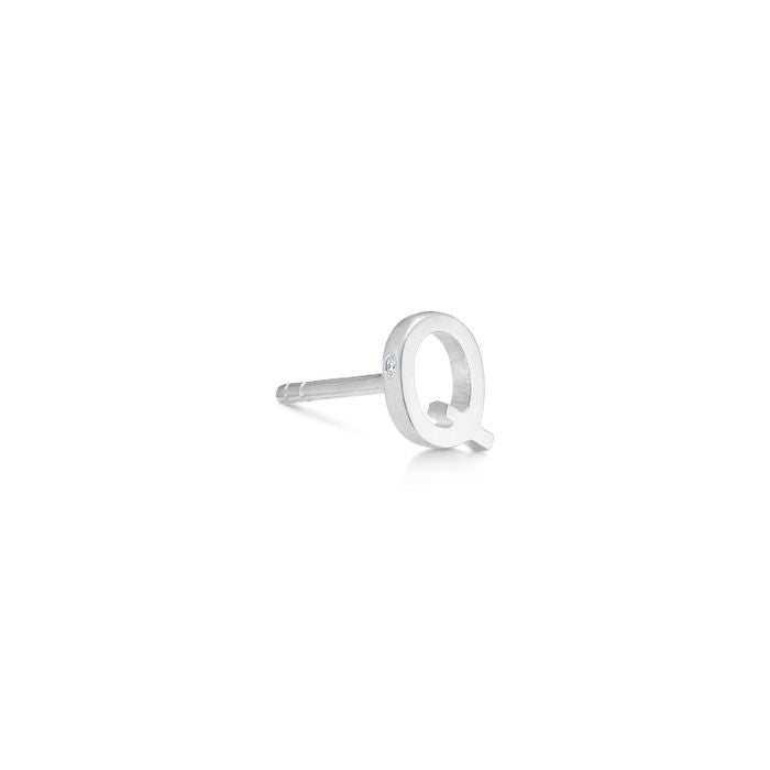 My Q 18K Whitegold Stud w. Diamond