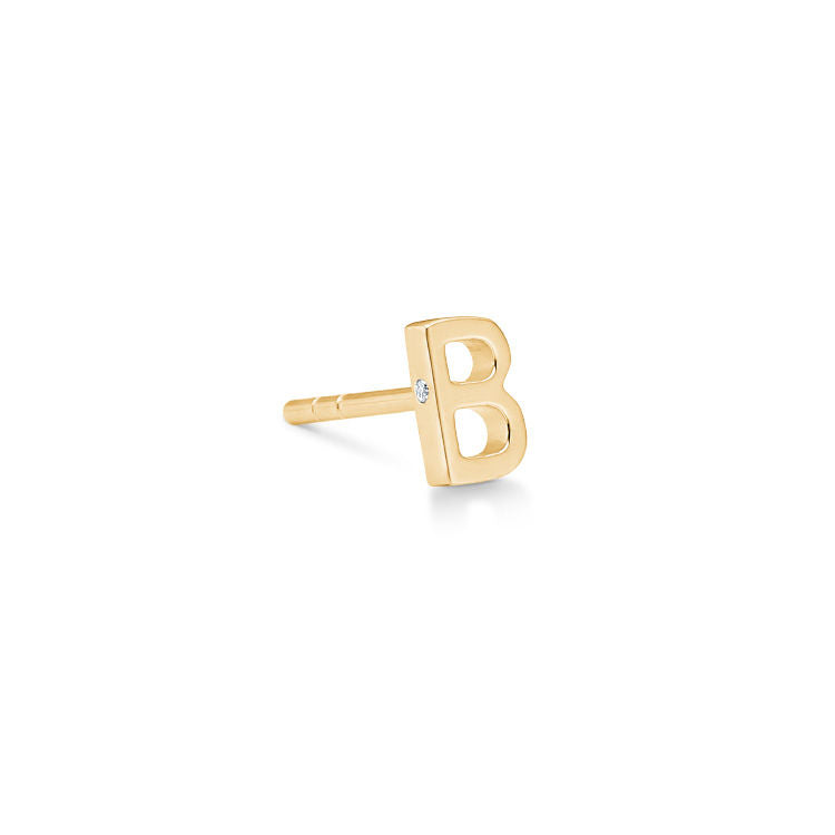 My B 18K Gold Stud w. Diamond