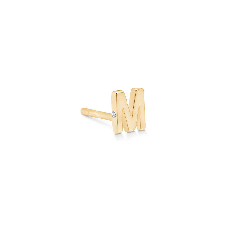 My M 18K Gold Stud w. Diamond
