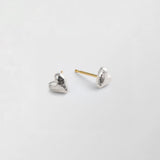 Ringo Small Heart 18K Gold & Silver Studs