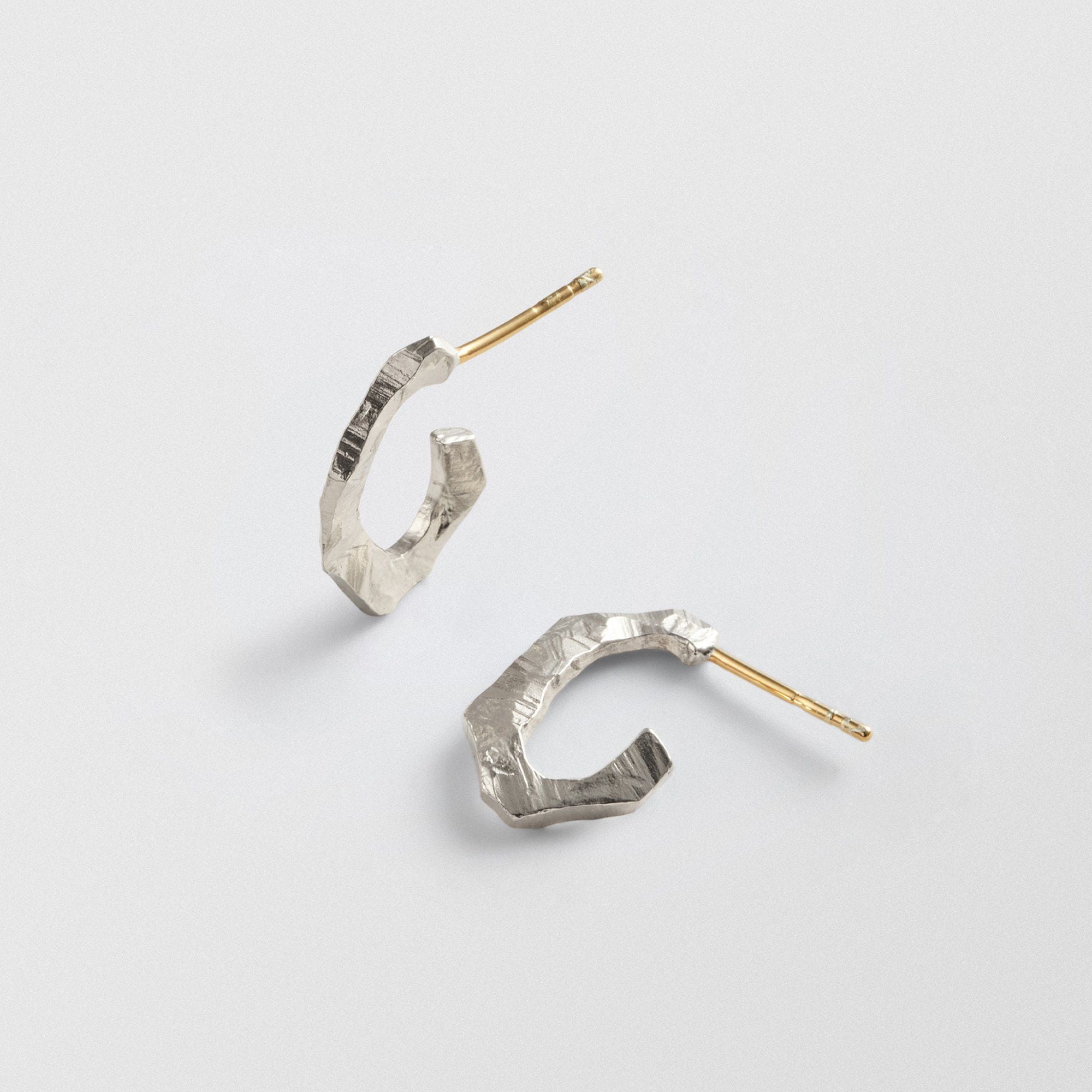 Grim Creol 18k Guld & Sølv Hoops