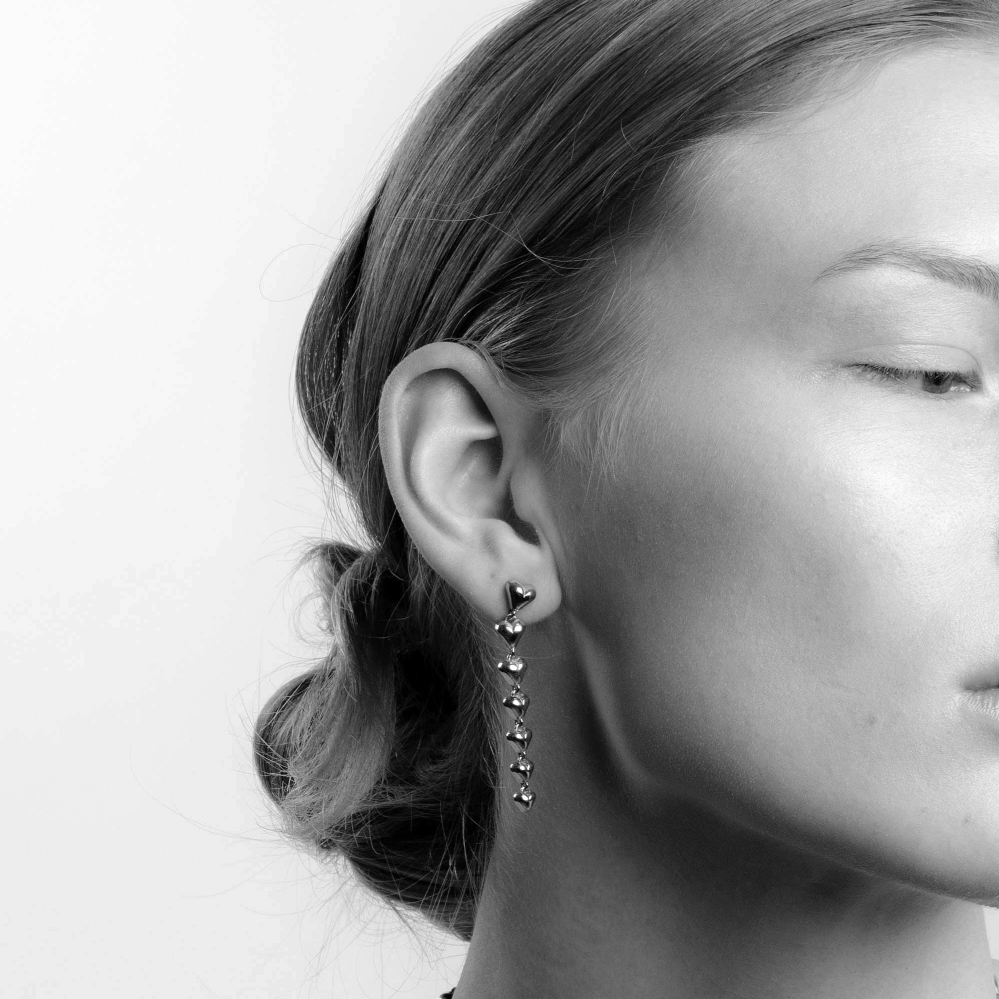 Nubo Heart Silver Earrings