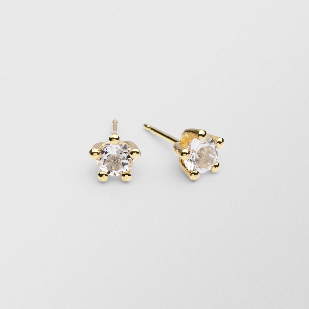 Cocktail 18k Guld Ørestikker m. 5 mm Krystaller