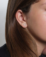 Heart 18K Gold, Whitegold or Rosegold Earring w. Diamonds