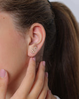 Snake 18K Gold, Whitegold or Rosegold Earring w. Diamonds