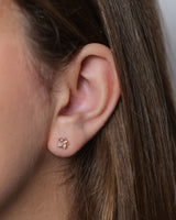 Bee 18K Gold, Whitegold or Rosegold Stud w. Diamonds