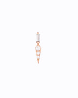 Arrow 18K Gold, Whitegold or Rosegold Stud w. Diamonds