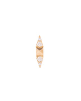Bow 18K Gold, Whitegold or Rosegold Stud w. Diamonds